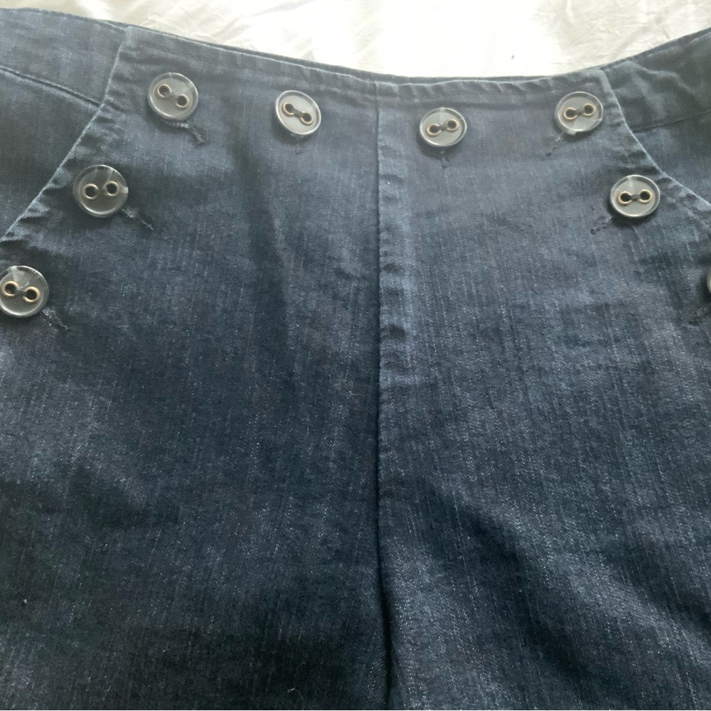 Willi Smith Denim Sailor Shorts Size 10 - Picture 2 of 8